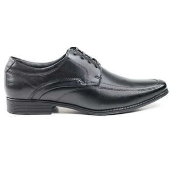Sapato Social Pipper Duke em Couro Pelica Preto - VeryComfyShop