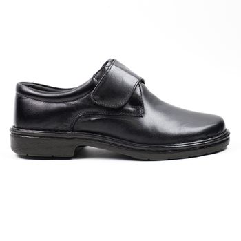 Sapato Social Pipper Antitensor Handmade em couro Mestiço Preto - VeryComfyShop