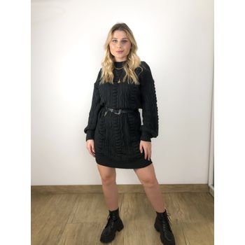Vestido Tricot Natascha Preto