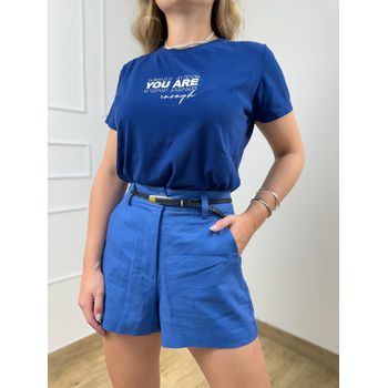 T-shirt Frases Azul Marinho