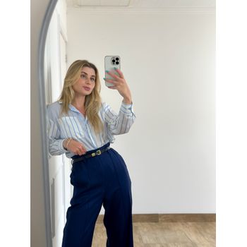 Camisa Listras Azul