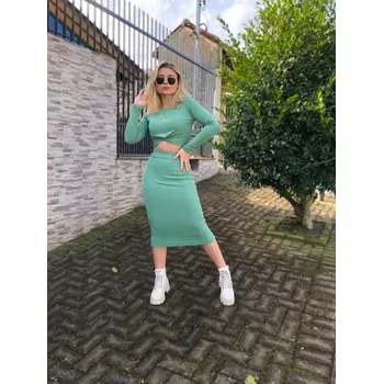 Conjunto Canelado Verde