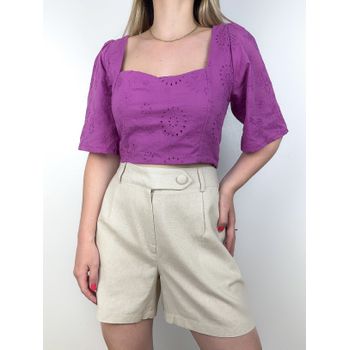 Cropped Laise Fúcsia