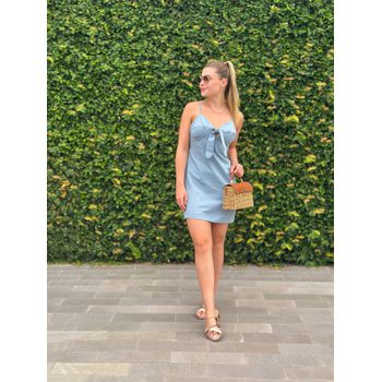 Vestido Alfaiataria Top Azul