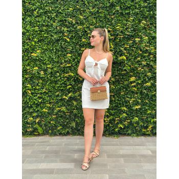 Vestido Alfaiataria Top Branco