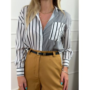 Camisa Listras Preto