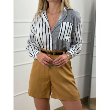 Camisa Listras Preto