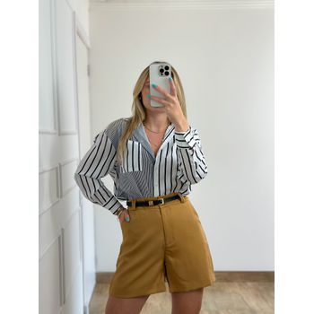 Camisa Listras Preto