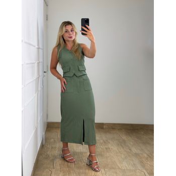Conjunto Saia e Colete