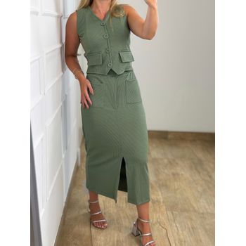 Conjunto Saia e Colete