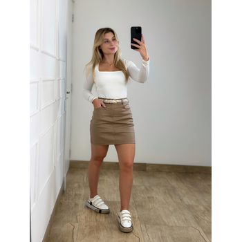 Saia Courino Resinada Bege