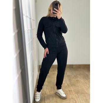 Conjunto Calça e Casaco Preto