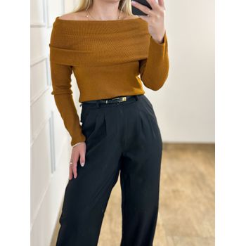 Calça Pantalona Alfaiataria Preta