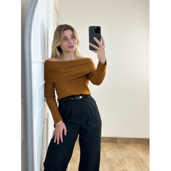 Calça Pantalona Alfaiataria Preta