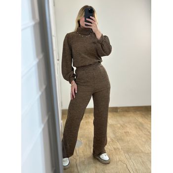 Conjunto Calça e Blusa Marrom