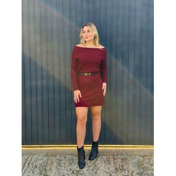 Vestido Modal Marsala