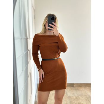 Vestido Modal Caramelo