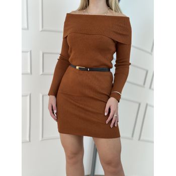Vestido Modal Caramelo