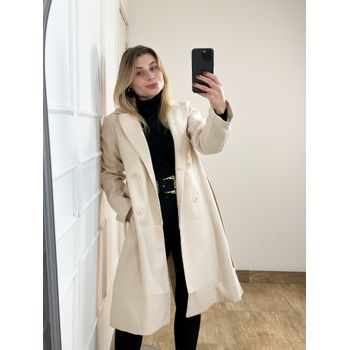 Sobretudo Alongado Off White