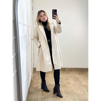 Sobretudo Alongado Off White