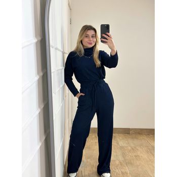 Conjunto Calça e Blusa Azul Marinho