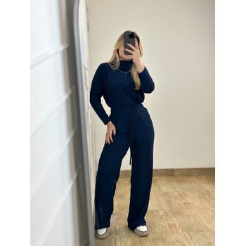 Conjunto Calça e Blusa Azul Marinho