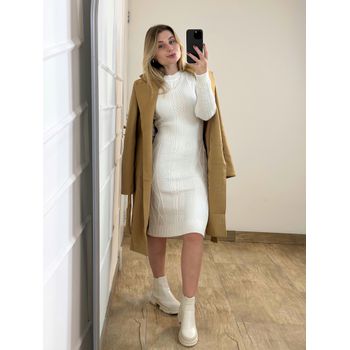 Vestido Midi Modal Branco