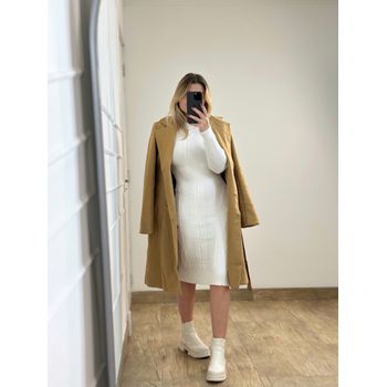 Vestido Midi Modal Branco