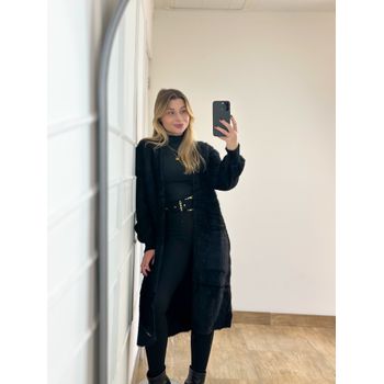 Casaco Tricot Preto