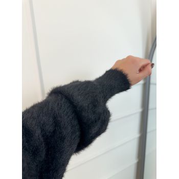 Casaco Tricot Preto