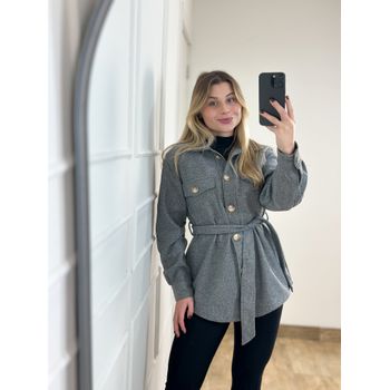 Casaco Parka Cinza