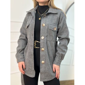 Casaco Parka Cinza