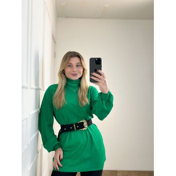 Blusa Modal Alongada Verde