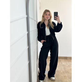 Conjunto Calça e Casaco Preto