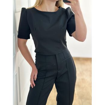 Conjunto Alfaiataria Calça e Blusa Preto