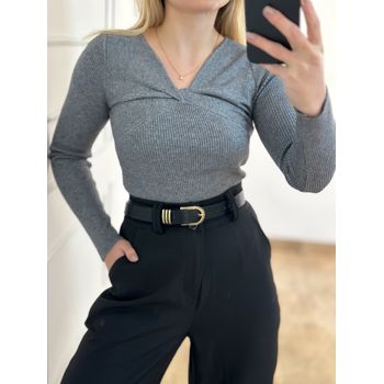 Blusa Modal Cinza