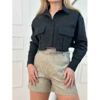 Short Courino Cinza