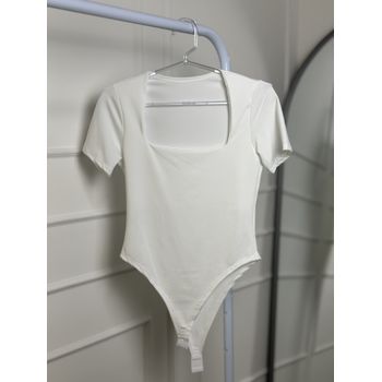 Body Liza Manga Curta Off White