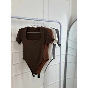 Body Liza Manga Curta Off White