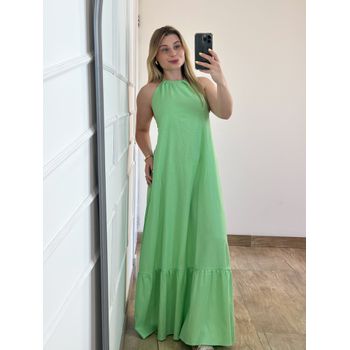 Vestido Linho Verde