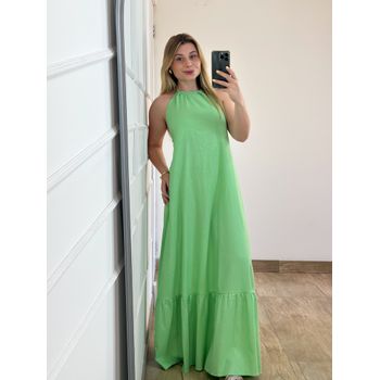 Vestido Linho Verde