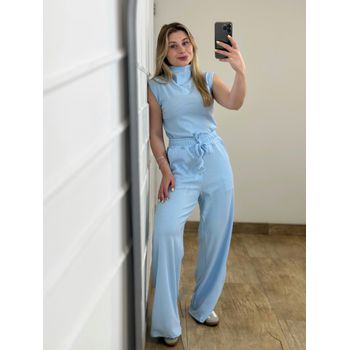 Conjunto Calça e Blusa Azul