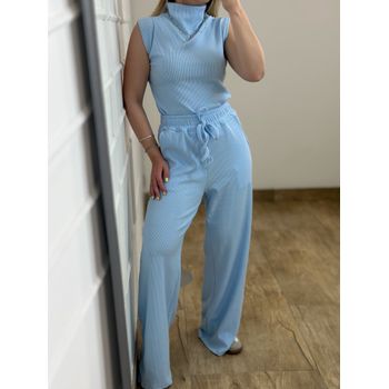 Conjunto Calça e Blusa Azul