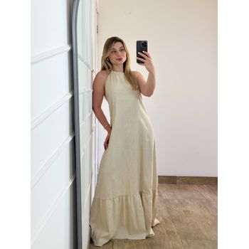 Vestido Linho Cru