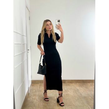 Vestido Ribana Polo Preto