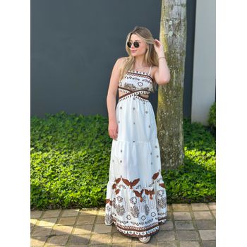 Vestido Longo Estampado