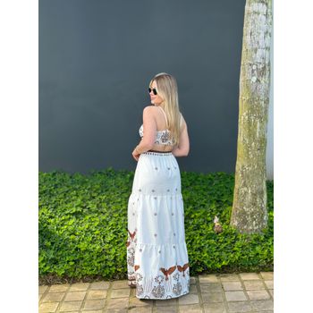 Vestido Longo Estampado