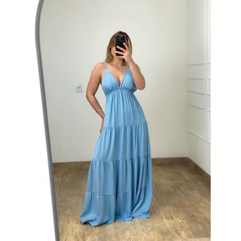 Vestido Longo Azul