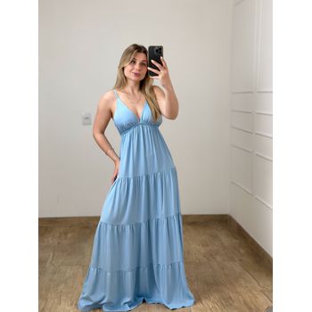 Vestido Longo Azul