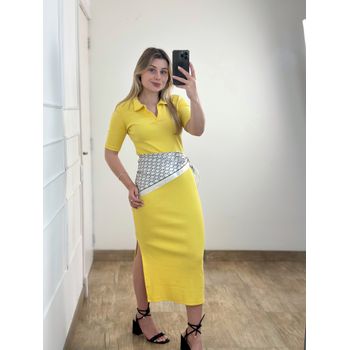 Vestido Ribana Polo Amarelo